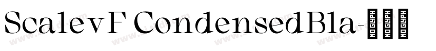 ScalevF CondensedBla字体转换